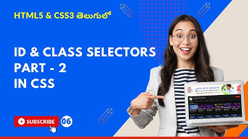 CSS3 Full Course[4K] - 6 | CSS Selectors Part - 2 Id