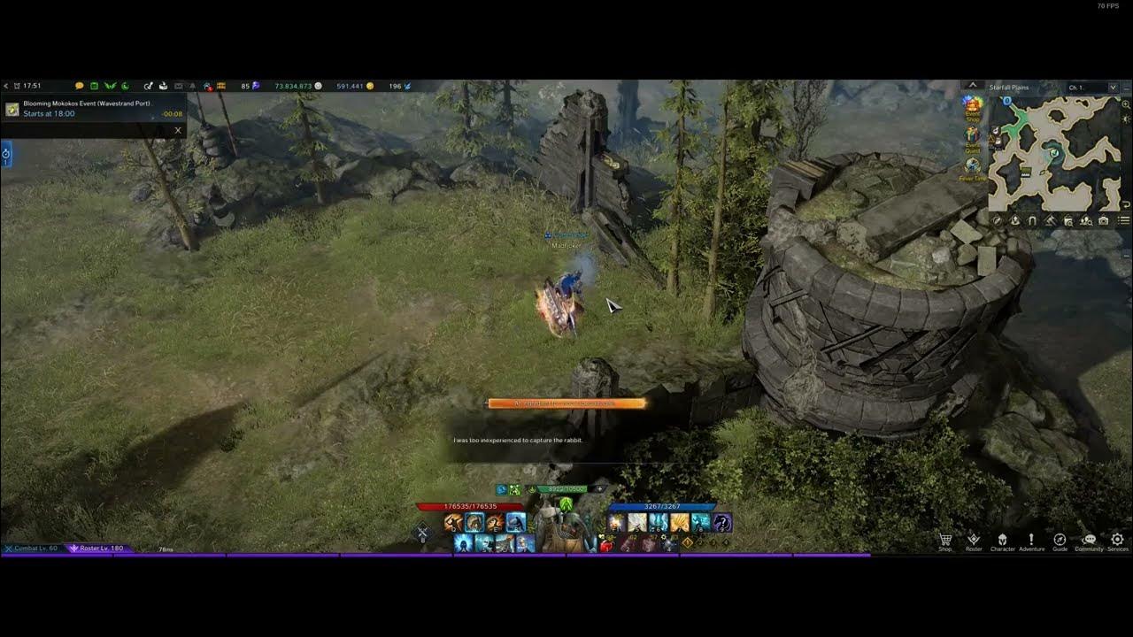 Lost Ark Best spot to hunt rabbits for "Forest Rabbit BBQ" in Rowen