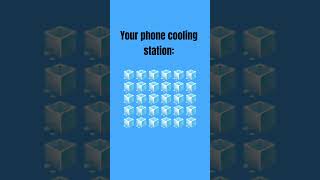 your phone cooling station#cooling#cool#ice#phone#iphone#android