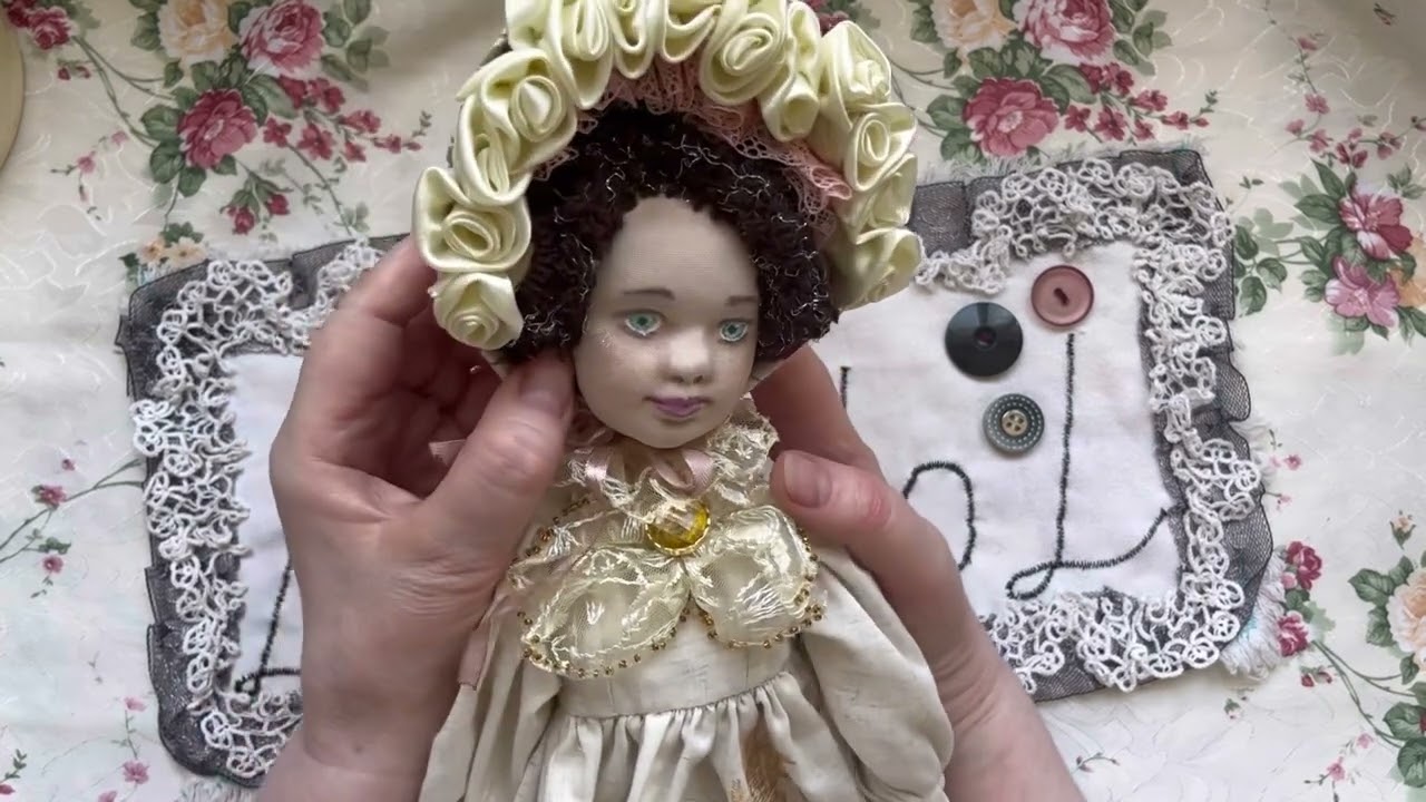 Как сделать текстильную шарнирную куклу в смешанной технике