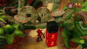 Crash Bandicoot N. Sane Trilogy 100% Walkthrough Part 8 - Jungle Rollers (No commentary)