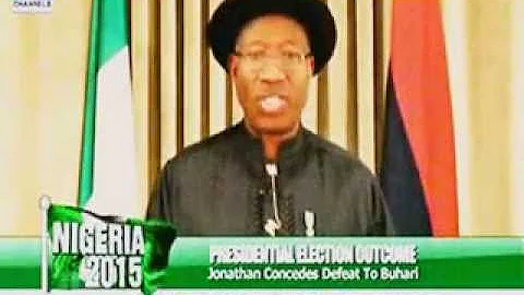 President Jonathan concedes defeat to APC's General Buhari after Nigeria2015 Presidential poll