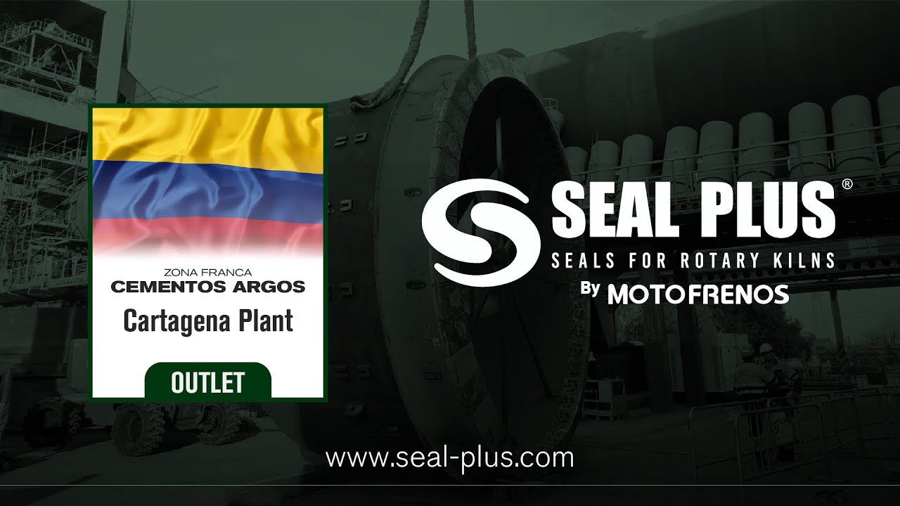 Outlet Kiln Seal Installation, Cementos Argos Colombia - YouTube