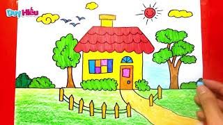 Vẽ ngôi nhà mơ ước của em - Vẽ tranh ngôi nhà đơn giản