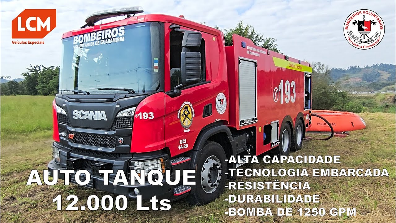 LCM 》AUTO TANQUE - BOMBEIROS VOLUNTÁRIOS DE GUARAMIRIM 
