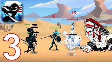 Stickman Fighting - Gameplay Walkthrough Part 3 - Chapter 2 Level 1-4 (IOS, Android)