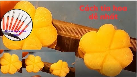 Cách làm hoa từ quả su su dễ dàng nhất với bộ dụng cụ cắt tỉa tại @mebaohan.official