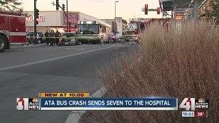 ATA bus crash sends seven to the hospital