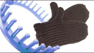 How to make mittens on a round loom