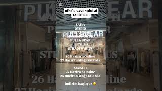 Büyük Yaz İndi̇ri̇mi̇ Tari̇hleri̇