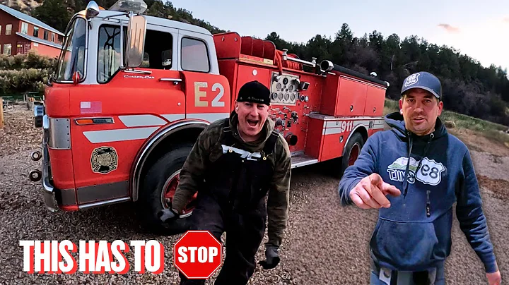 This FIRE TRUCK Will NOT Stop. Pizza Oven Progress!