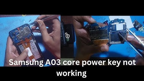 Samsung A03 core power key problem| Samsung A03 core on off button not working