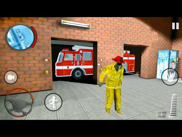 911 Fire Truck Rescue Driver emergência loucura 3D: jogo de missão