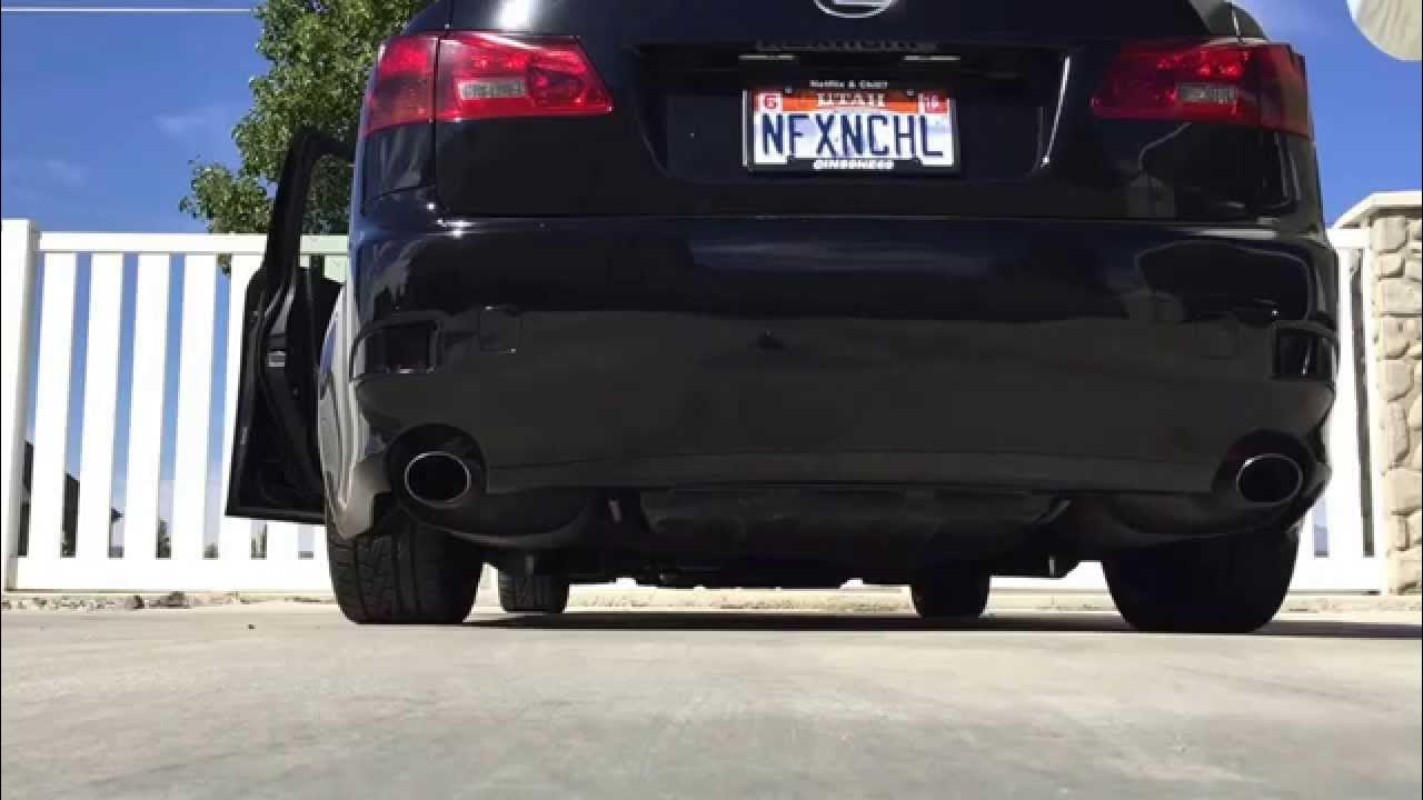 Lexus Is250/350 resonator delete (stock mufflers) YouTube