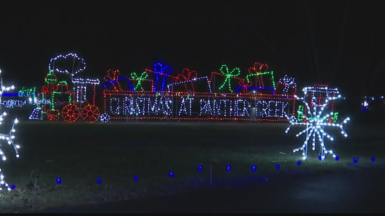 Panther creek park christmas lights