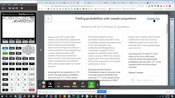 Unit 10 Mean and Standard Deviation of Sample Proportions YouTube video