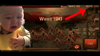 Wave 100 | KILlED : 5000+ | Zombie roadkill 3D | 😱😱😱 screenshot 3