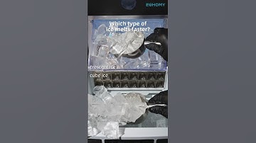 Which type of ice melts faster? #euhomy #icemaker #ice #crescentice #icecubes