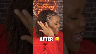 Something about that FRESH RETIE 😝🫶🏾 #microlocs #retie #loctician #microlocstyles #houston