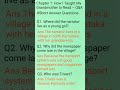 Class 9 English (Kaveri Book) Chapter 1 – How I Taught My Grandmother to Read important Q&A#search
