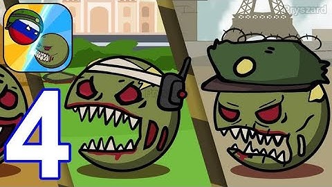 Country Balls - Zombie Attack - Gameplay Walkthrough Part 4 World War Zombie Attack (IOS, Android)