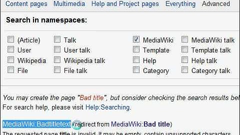 Wikipedia Bug: Search Namespace Error (Bugzilla 24026)