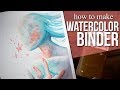 Making Watercolor Binder + Painting with my Handmade Paints!