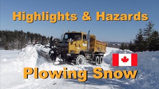 PLOWING SNOW~HIGHLIGHTS & HAZARDS  #jimhowdigsdirt #snowplow #plowingsnow