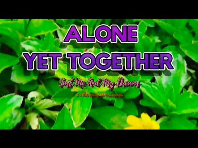 Watch "ALONE YET TOGETHER (Just Me And My Dreams)"-by Jv & Shula Esparrago AI Music Production on YouTube Watch "ALONE YET TOGETHER (Just Me And My Dreams)"-by Jv & Shula Esparrago AI Music Production on YouTube