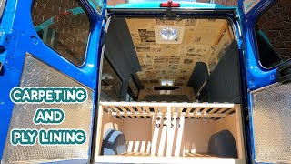 PLY LINING and 4-WAY STRETCH CARPETING a campervan LIKE A PRO - DIY Budget Campervan Conversion by Pilgrim Pods 23,680 views 2 years ago 15 minutes