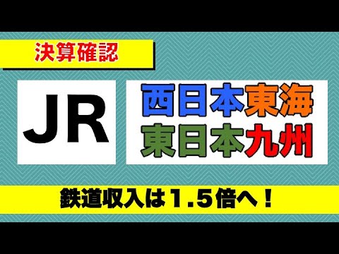 【日本株】旅行客は戻ってくる？JR３社決算まとめ　JR西日本・JR東日本・JR東海・JR九州