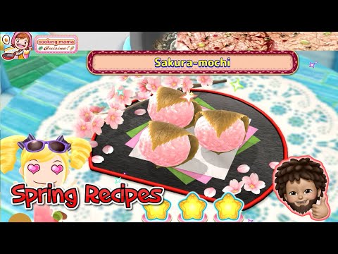 Cooking Mama: Cuisine! - Spring Recipes | Sakura Mochi (2023 Mar update)