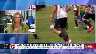 Events canceled as Minneapolis air quality drops to the worst in the world due to wildfire smoke
