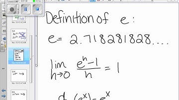 Calculus 6.2 Exponential Functions and their Derivatives
