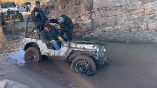Vintage Jeeps and friends on the Rattlesnake trail
