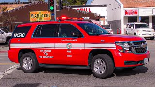 LAFD EMS 10 & Engine 88 Responding