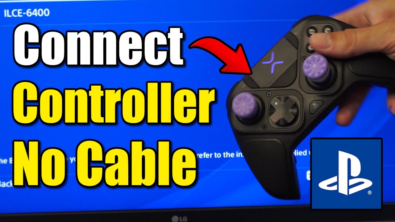 How to Connect PS4 Controller to PS4 Console with NO CABLE (Wireless ...
