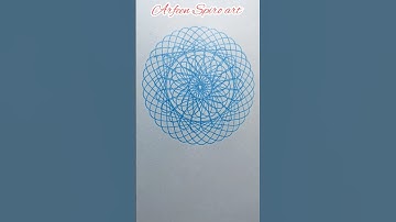 How Many Rotation Did The Pen Make In Total? || #spirograph #shorts#art #spiroart #drawing #diy