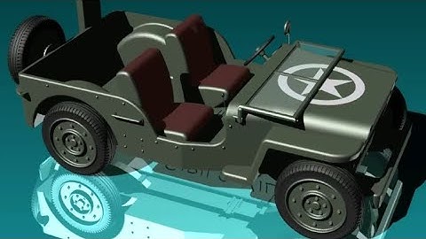Autodesk Inventor, jeep, render, ciri
