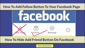 How To Add Follow Button & Hide Add Friend Button To Your Facebook Page ✔️