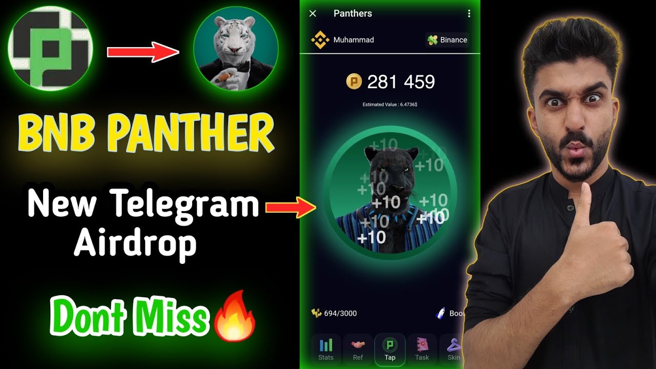 Bnb Panther New Telegram Airdrop Launch🔥 | Panthers Mining App | Panthers Mining Withdrawal