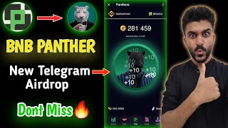 Bnb Panther New Telegram Airdrop Launch🔥 | Panthers Mining App | Panthers Mining Withdrawal