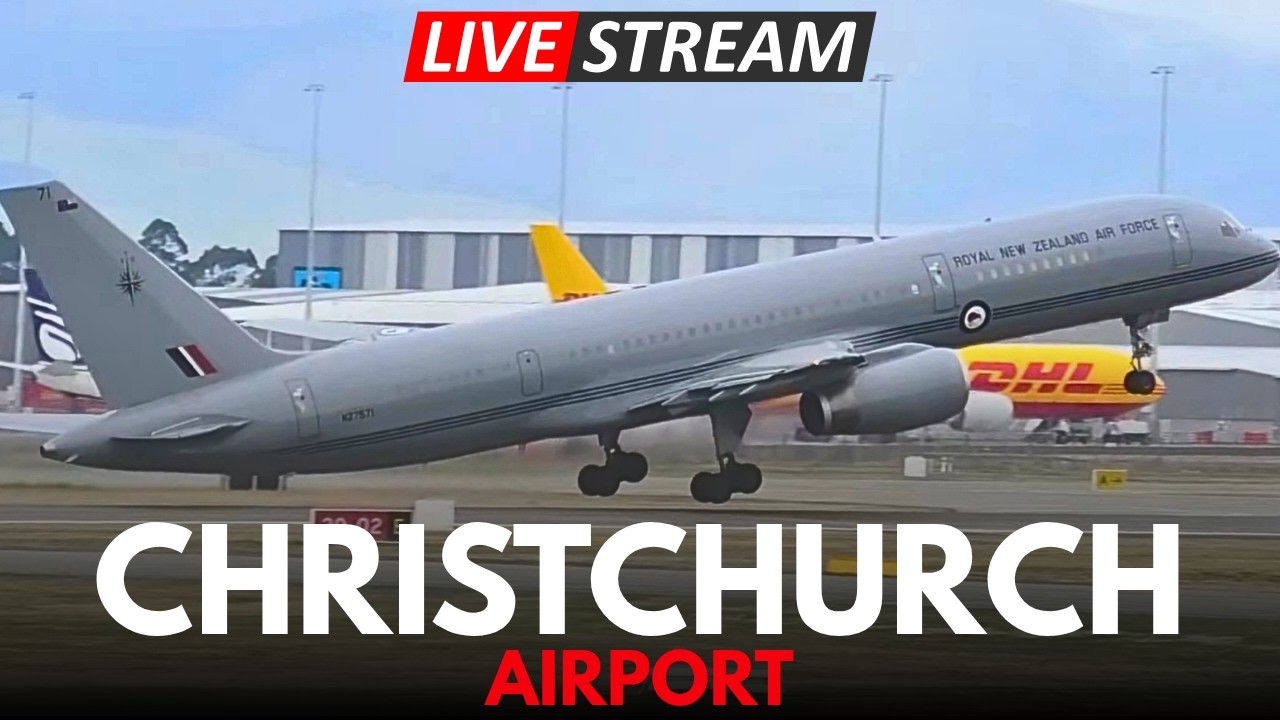 🔴 LIVE - Christchurch Airport Planespotting - 20 Aug 2026 ✈️