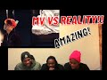 REACTION TO BTS MV vs REALITY