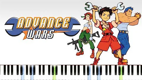 Advance Wars - Eagles Theme (GBA) - by alexsteb [Piano Tutorial] // Synthesia