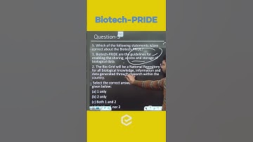 Biotech - PRIDE | Science and Technology | Prelims Preparation | UPSC CSE/IAS | Edukemy