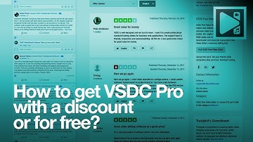 Get VSDC Pro with a discount or for FREE!