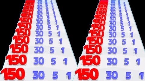 12 Minutes Best Satisfying Math Gameplay-Number Master Vs Ball Run 2048