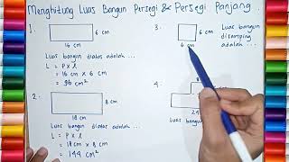 BELAJAR MATEMATIKA KELAS 5 SD - LUAS PERSEGI DAN PERSEGI PANJANG