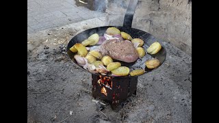 Kochen im Wald auf der Bushbox LF